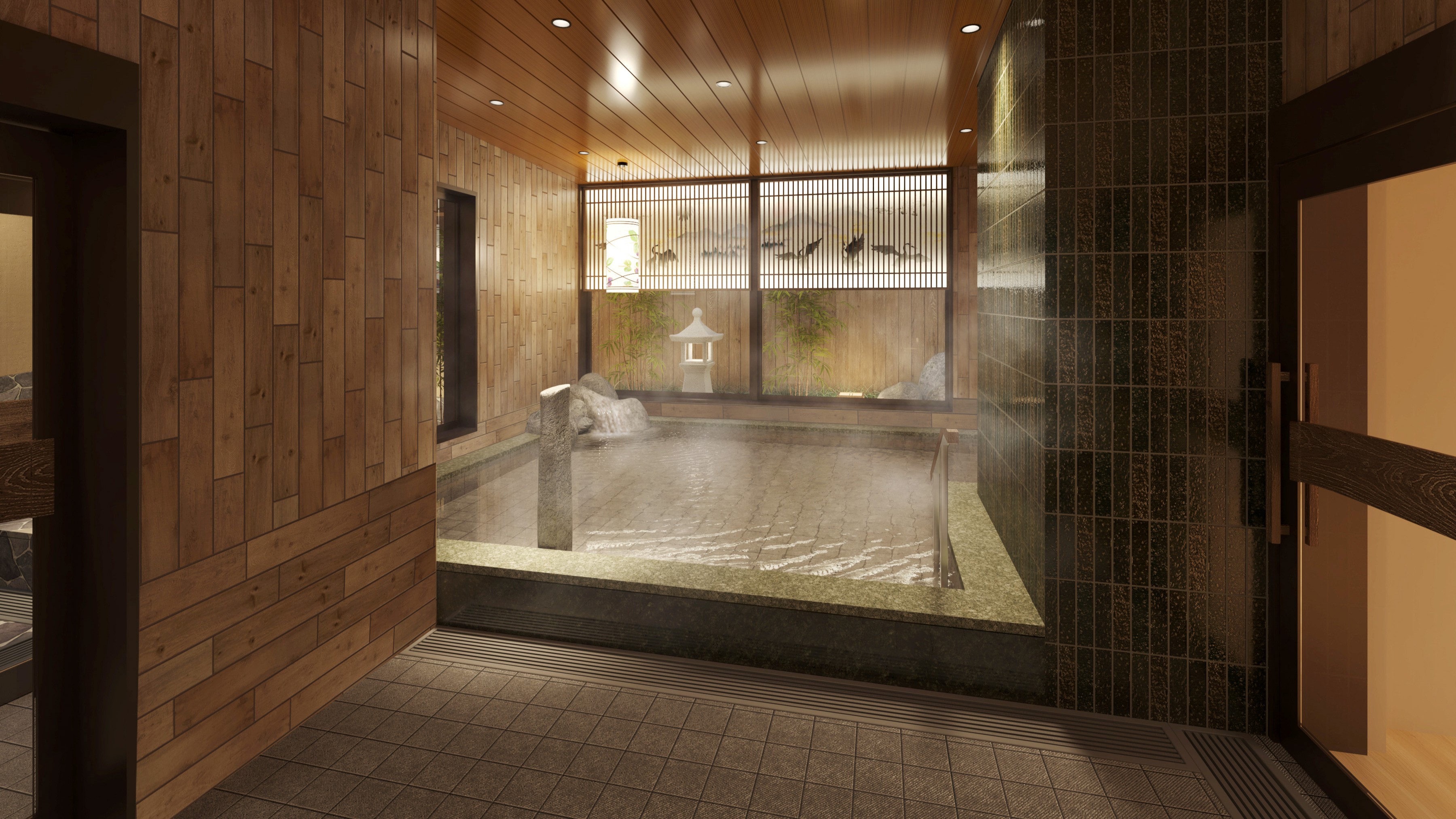 男子大浴場パース②