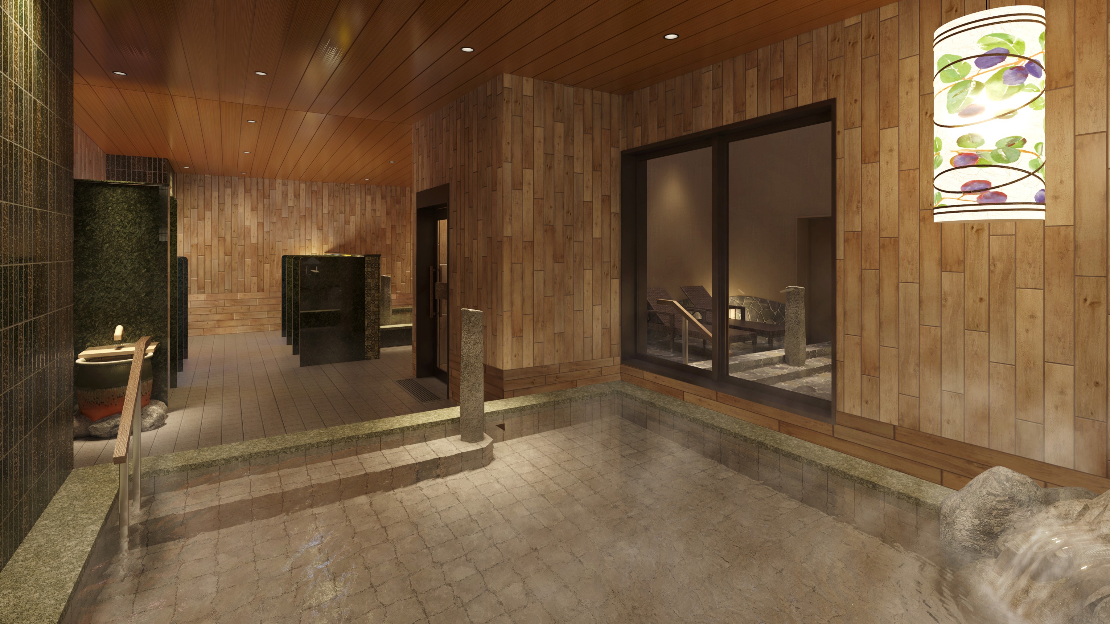 男子大浴場パース①