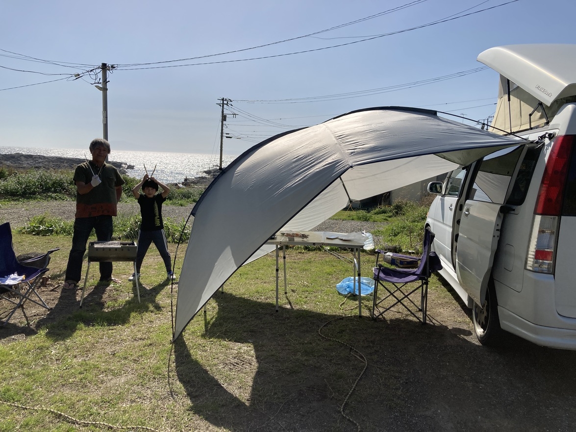 車中泊オートキャンププラン　充実アメニティー付快適入浴、電源、Wi-Fi、水道付き、BBQも可能