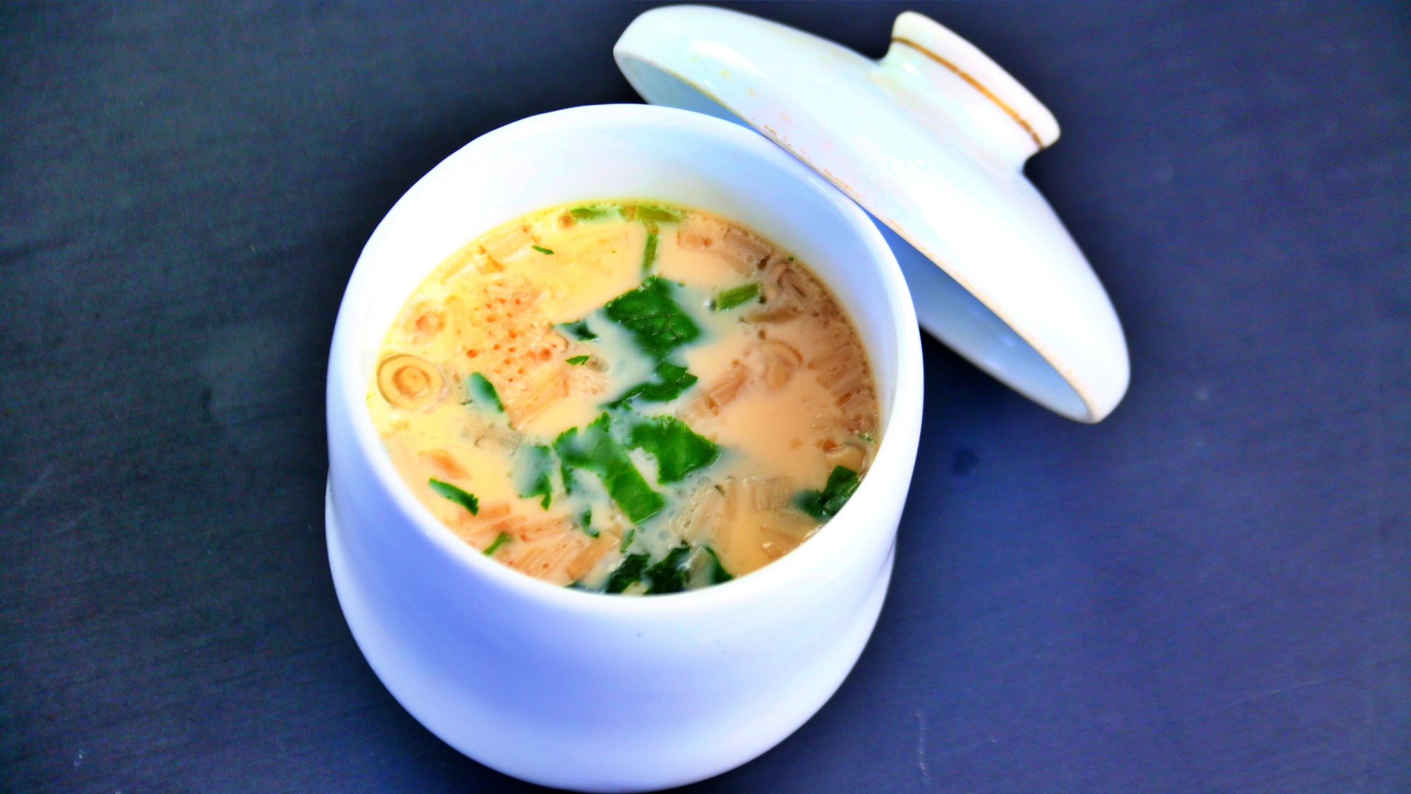 【夕食】茶碗蒸し（玉子豆腐）
