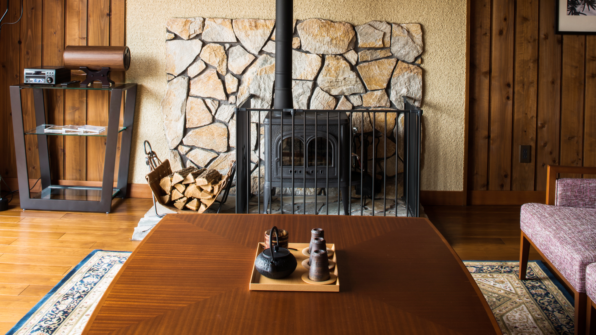 【デラックスヴィラタイプ】薪ストーブ