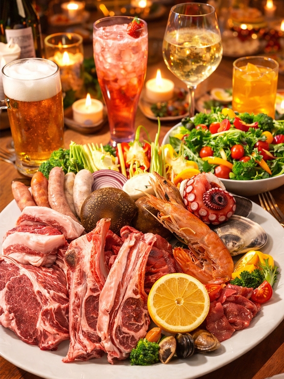 【1泊２食付】グルメを満喫する！プレミアムBBQプラン