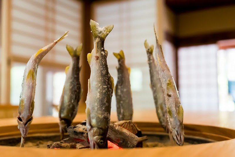 美山名産の鮎