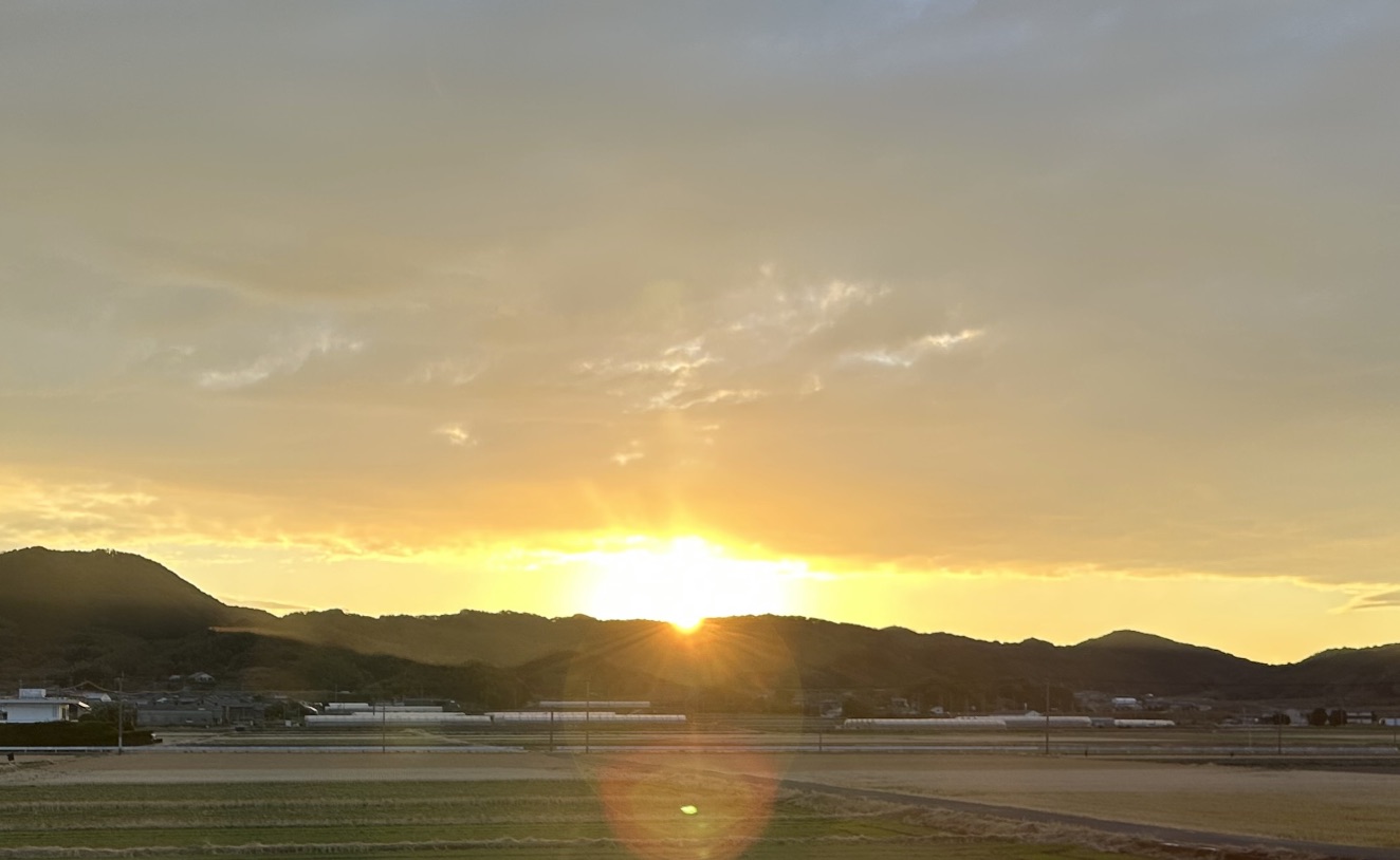 リビングから見える日の出