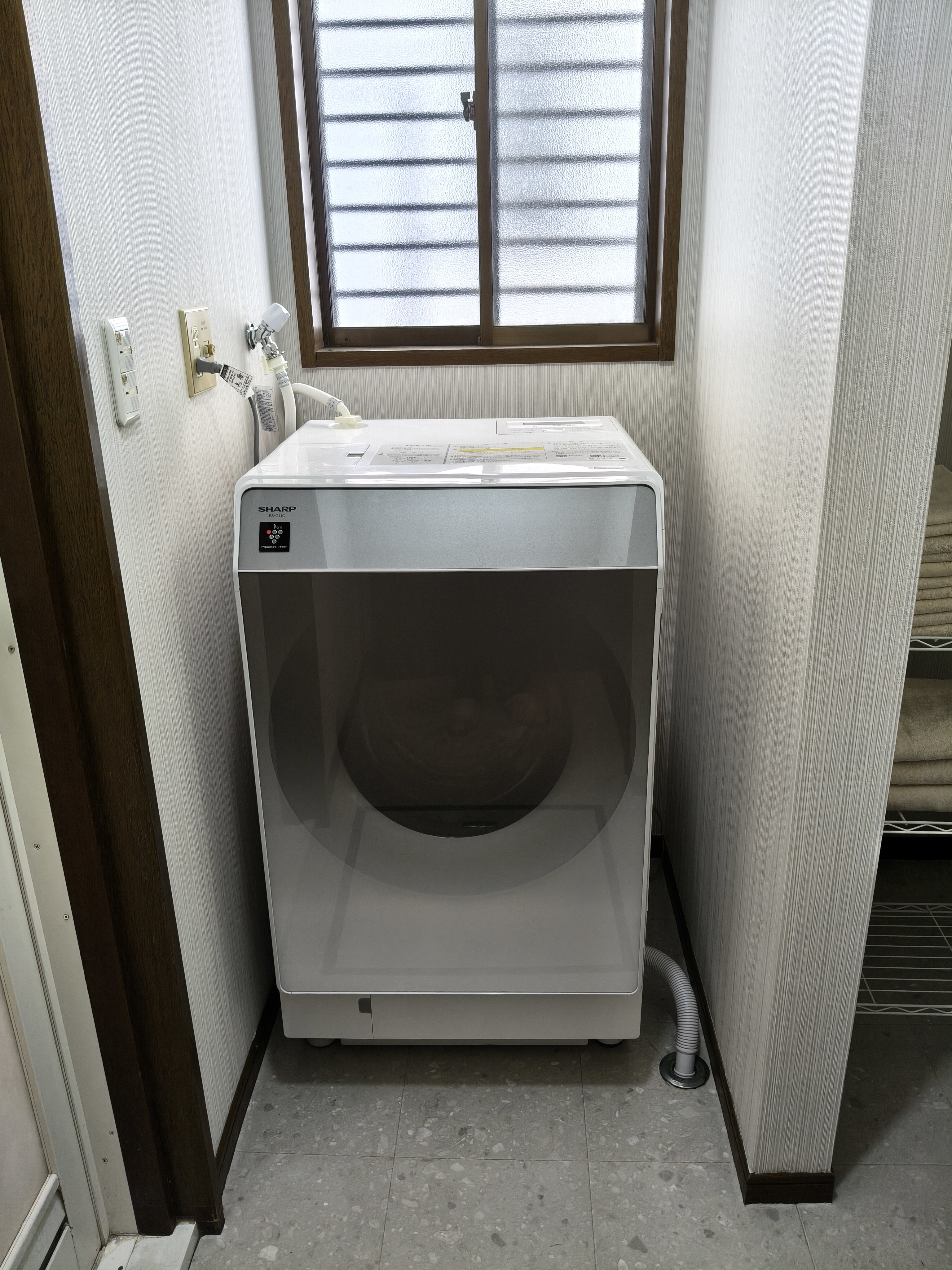 全自動洗濯乾燥機1階に設置