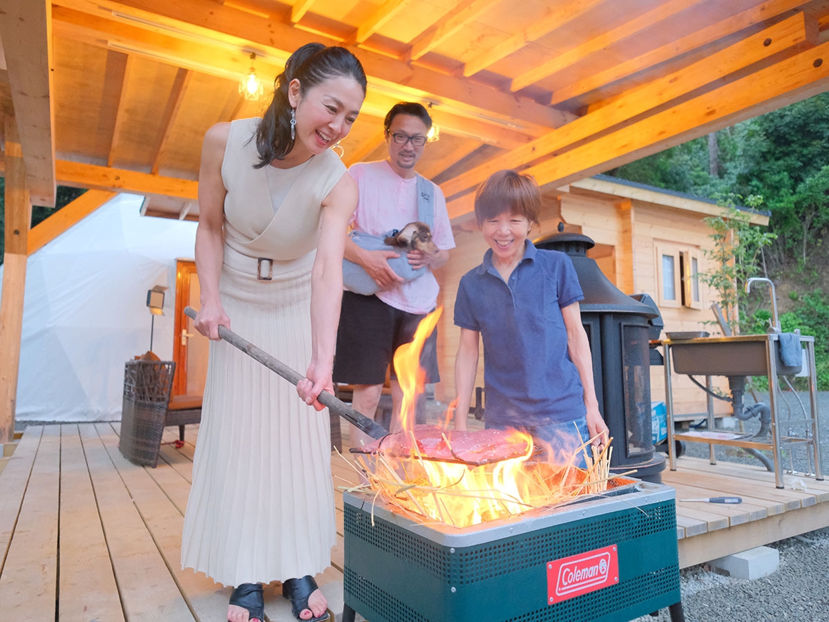 【楽天トラベル新規参画記念】◆1日1組限定！大型犬・多頭も大歓迎！美食グランピング（夕朝食付）