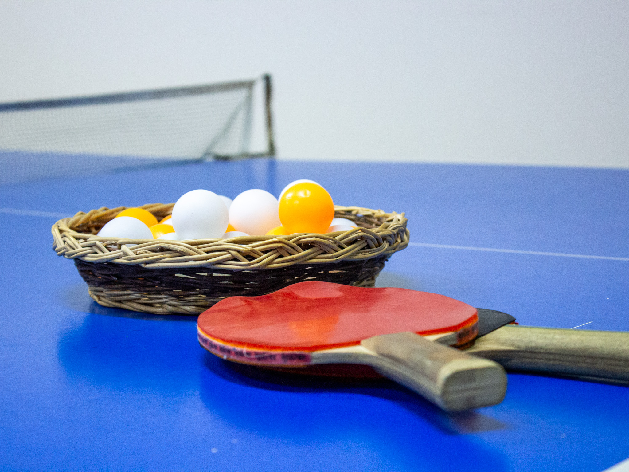 卓球　用具もご用意しています