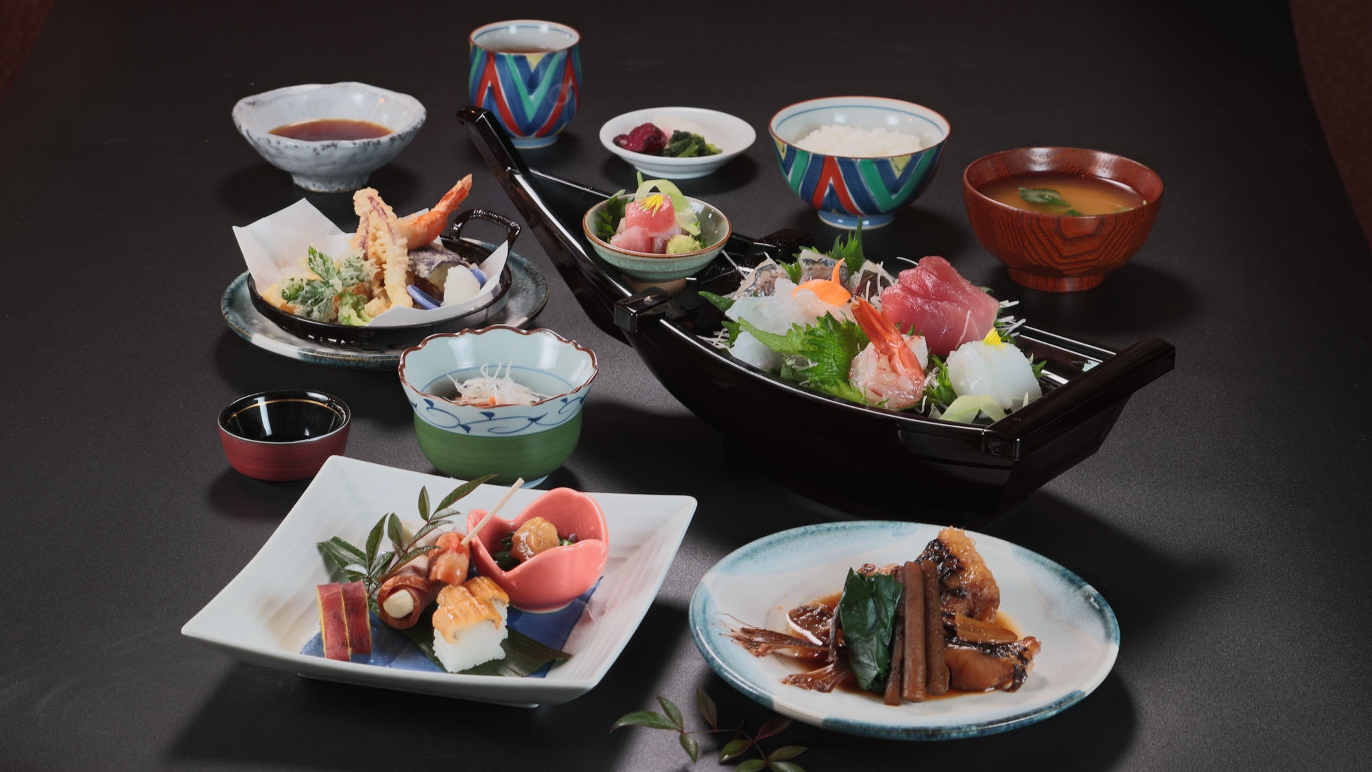 【スタンダード】舟盛り付き｜お魚たっぷり和食膳（1泊2食）