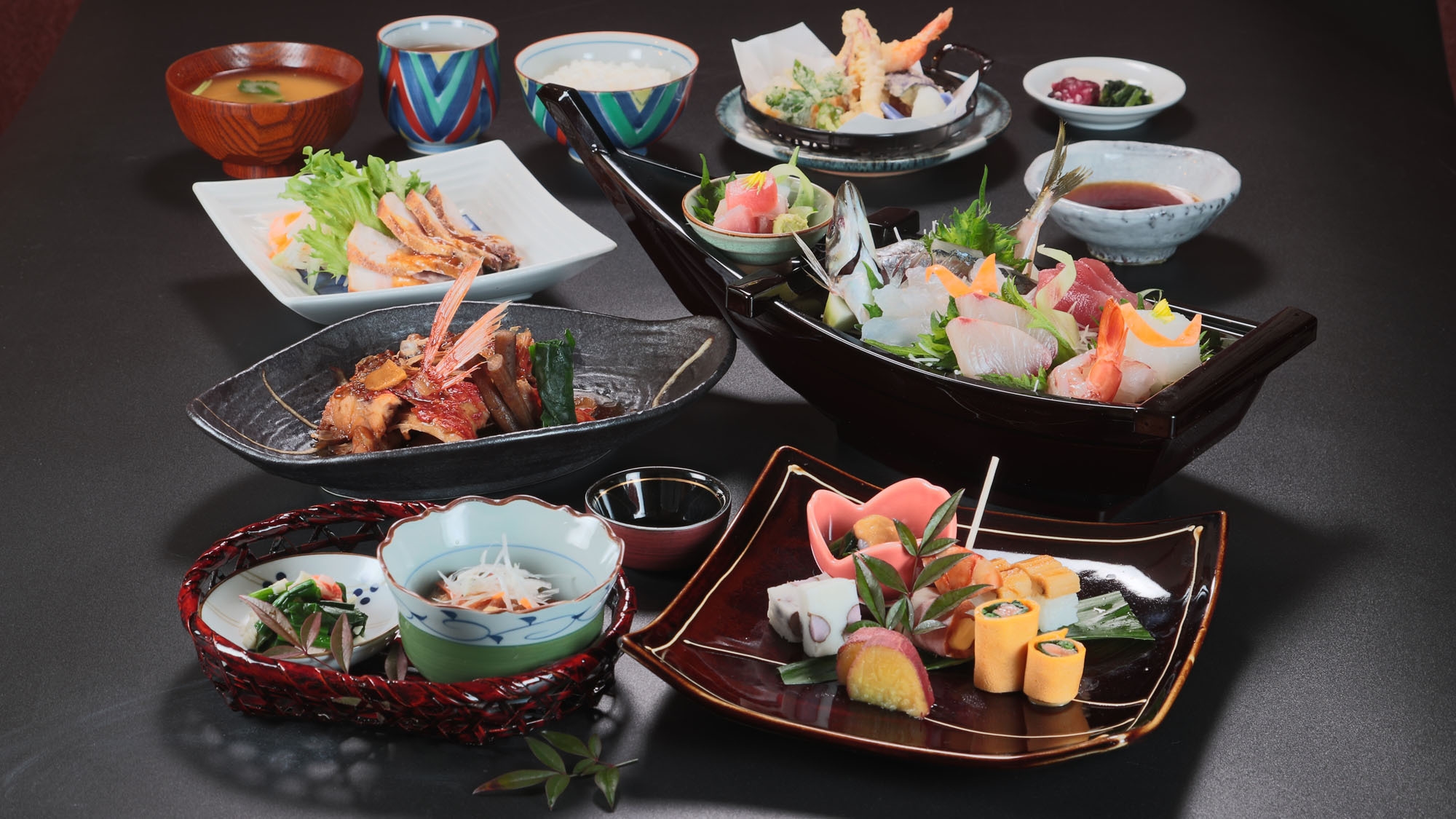 【グレードアップ】舟盛り＆魚満喫「魚(とと)和膳」1泊2食