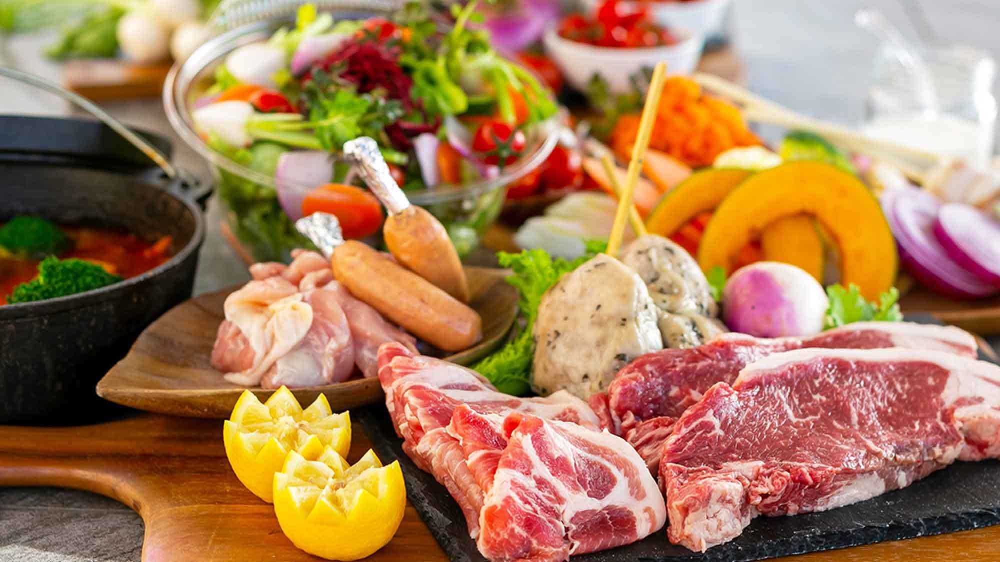 【1泊2食付│基本プラン】手ぶらで気軽にアウトドア体験♪優雅なグランピング×BBQディナーを満喫