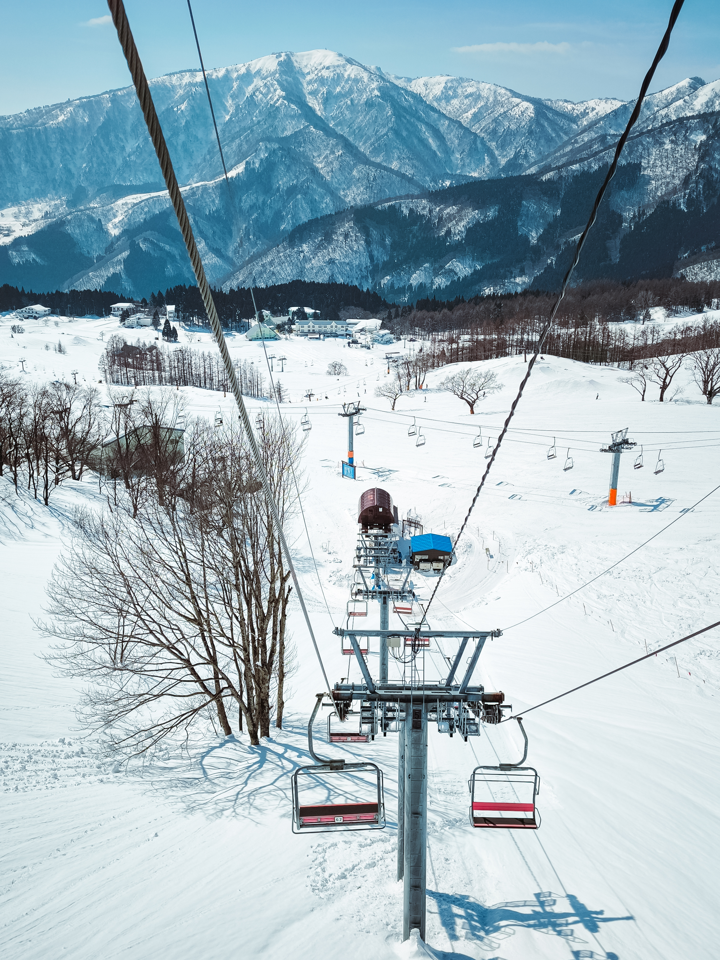 リフトから山雪景色