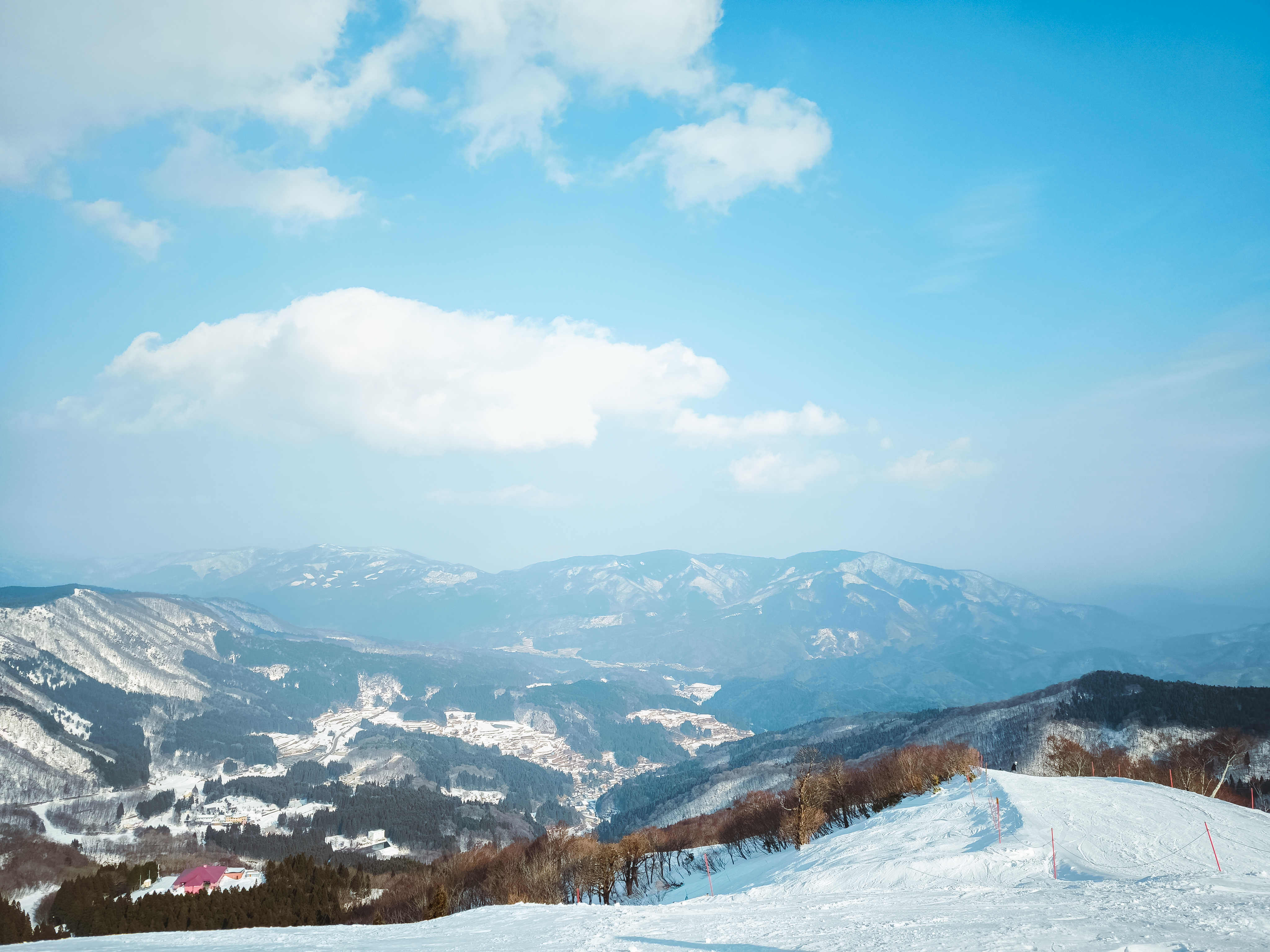 雪景色の鉢伏山