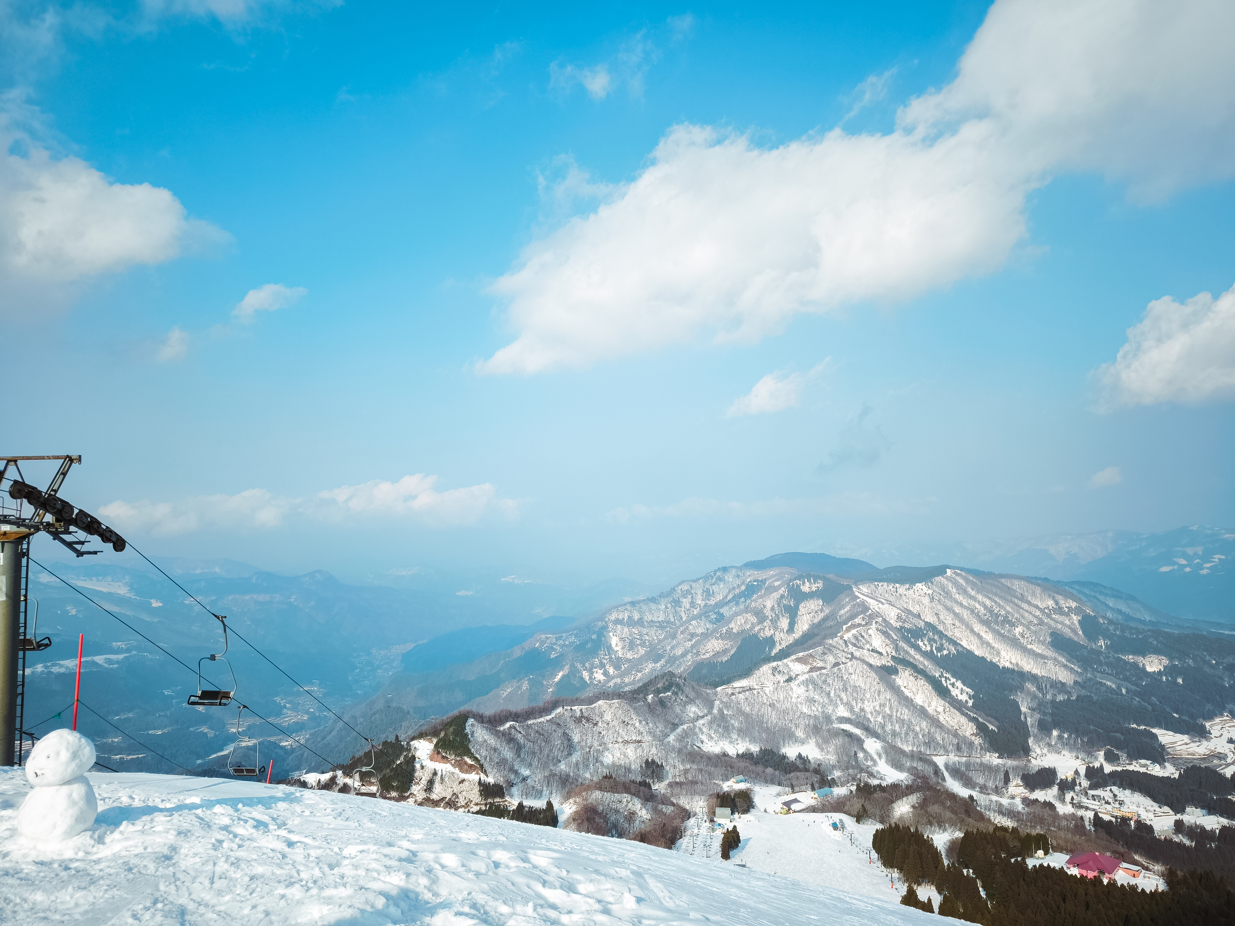 雪景色の鉢伏山