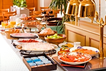 Breakfast Japanese and Western buffet example