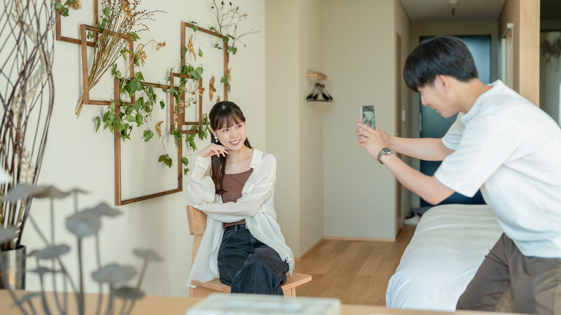 【SETRE×garage】植物とドライフラワーが織りなす特別な空間で癒しのひととき／朝食付