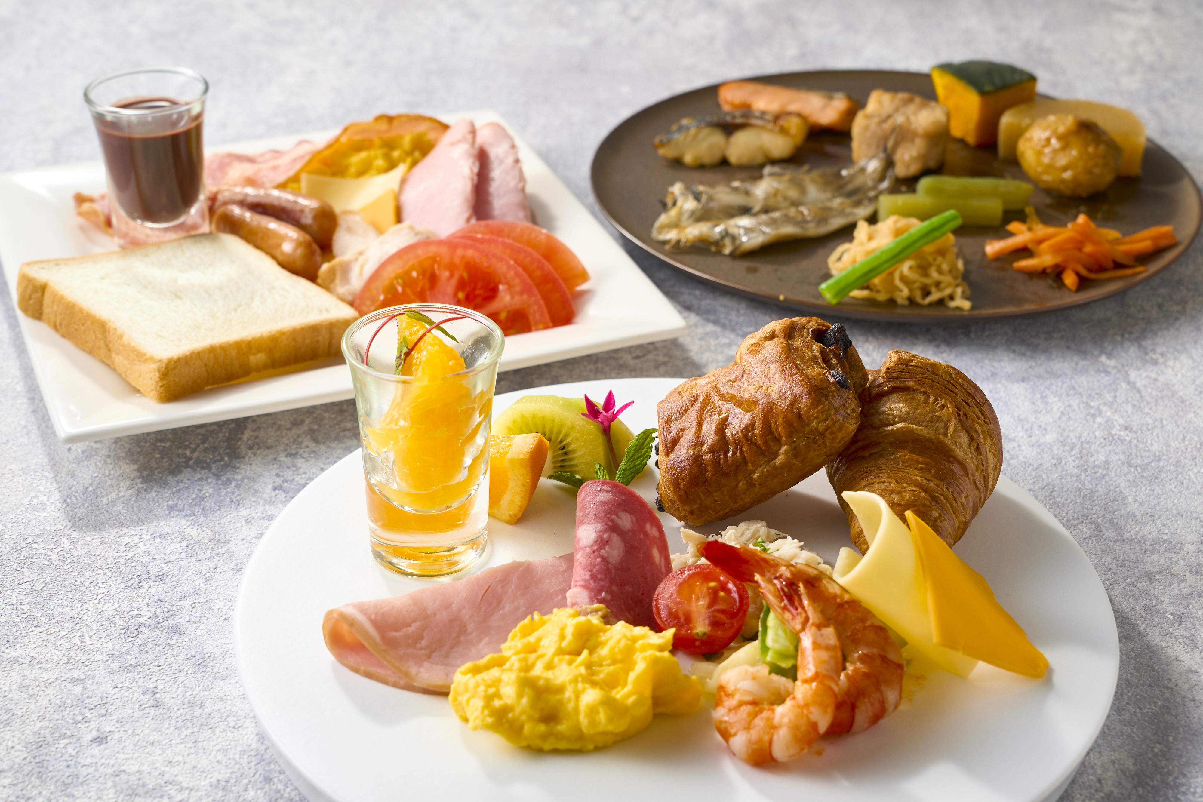 朝食ビュッフェ