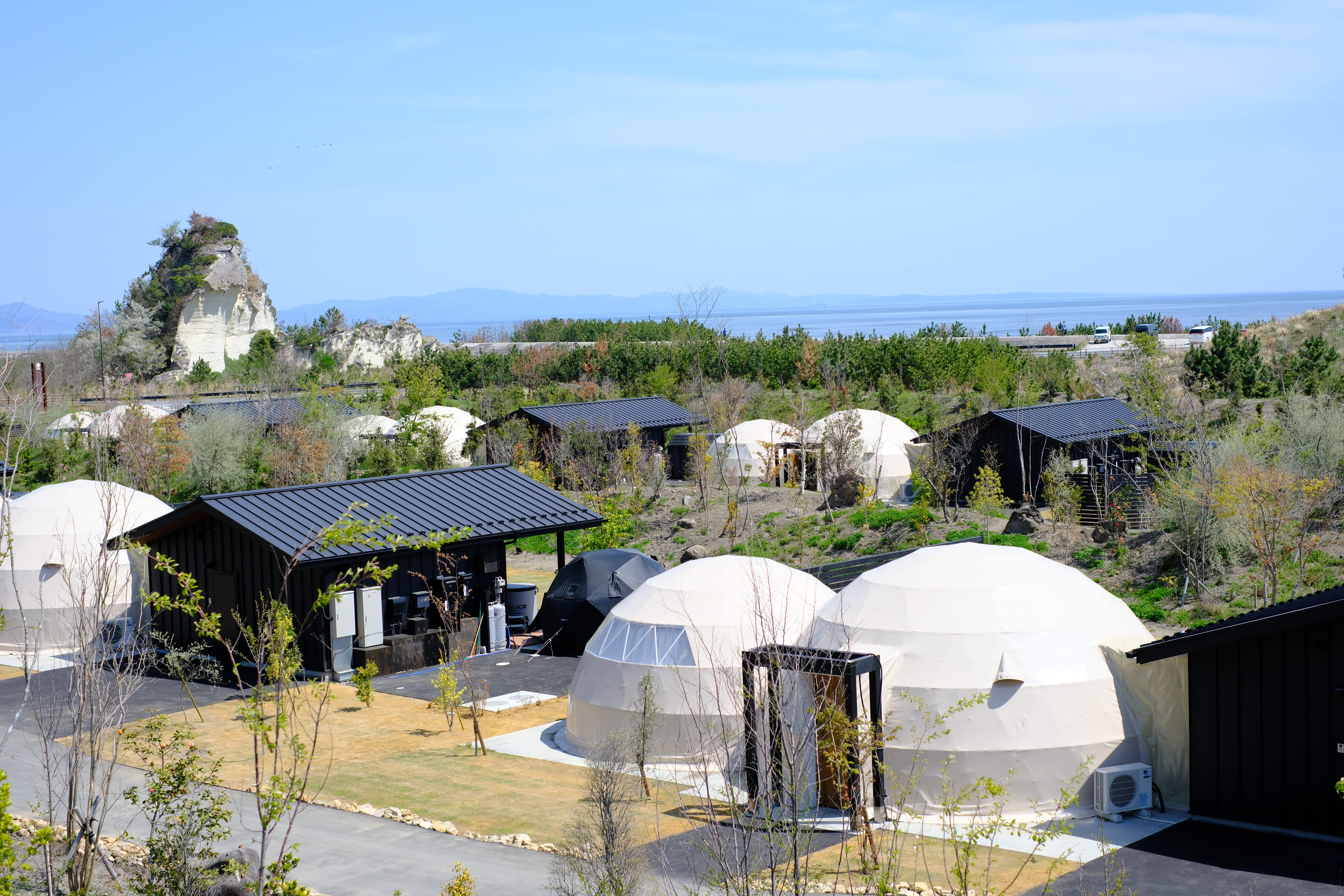 展望台から見た施設の全景