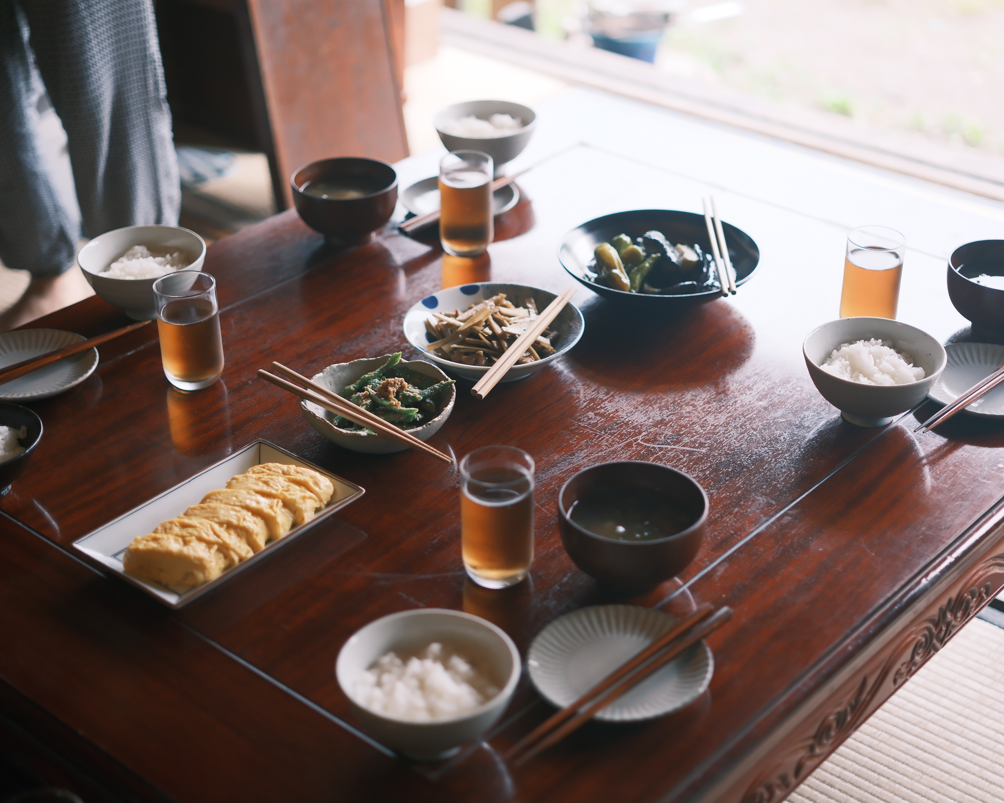 朝食風景