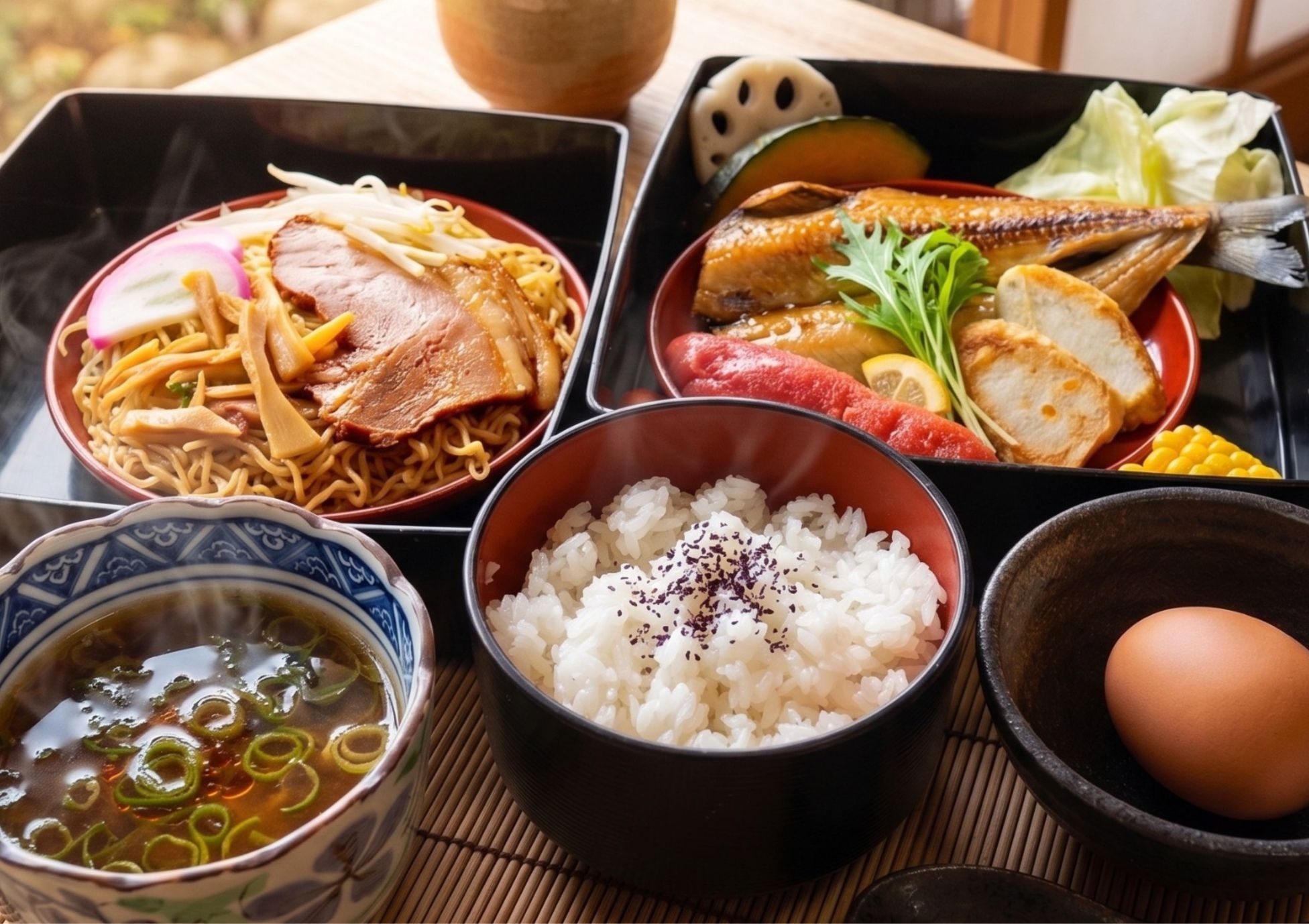 【岐阜グルメ満喫】飛騨牛ハンバーグ×名物けいちゃん焼！朝は高山ラーメンをつけ麺で堪能