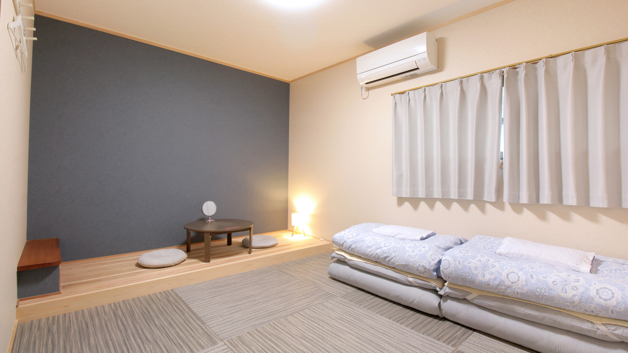 【和風ツインｰRoom2】琉球畳と落ち着いた色のお部屋です