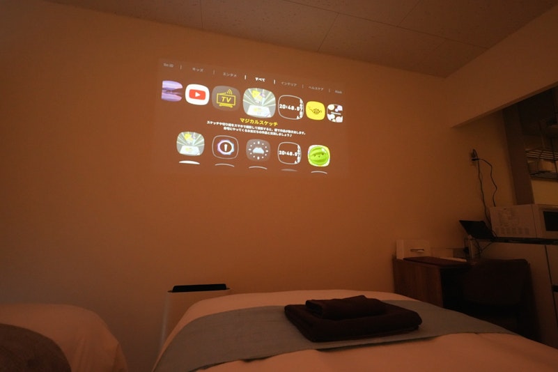 寝室（プロジェクター投影）