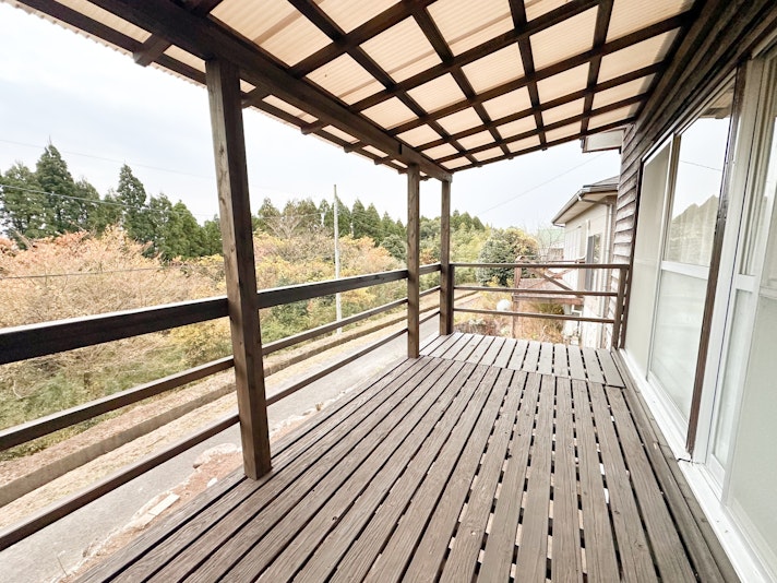 ウッドデッキもあります
