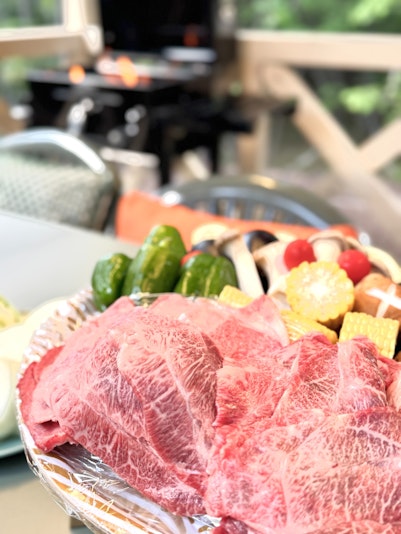 BBQは地元で有名な美味しいお肉屋さんで