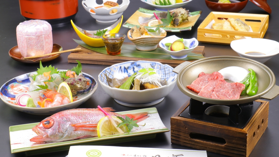 【贅沢味覚】のどぐろ・紅ズワイガニ・和牛を味わう特選会席