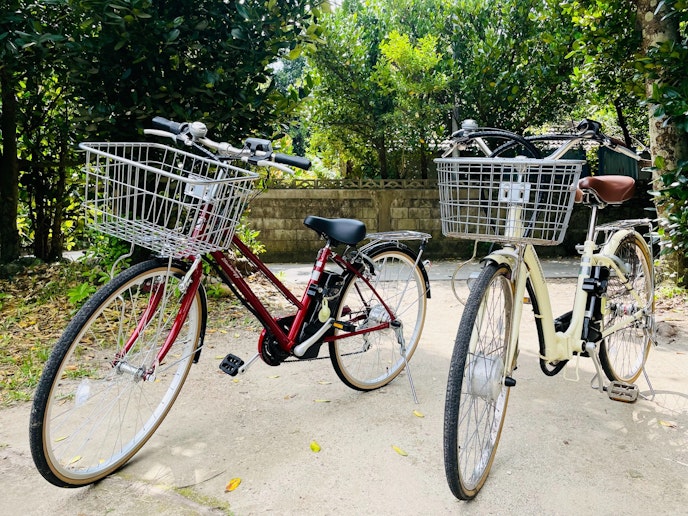 電動自転車２台レンタル可能