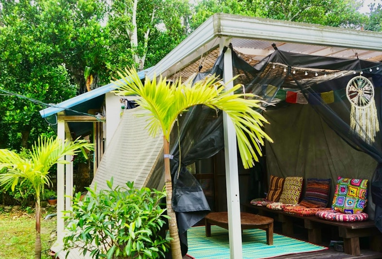 太陽と風が心地良いウッドデッキ