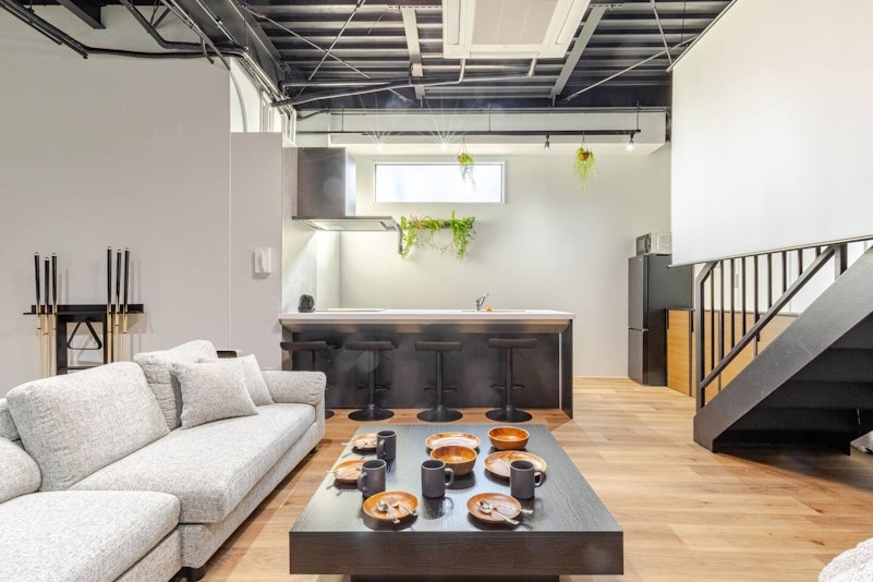 開放的な空間です。天井は3mOverです。