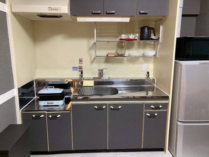 キッチンで料理も可能