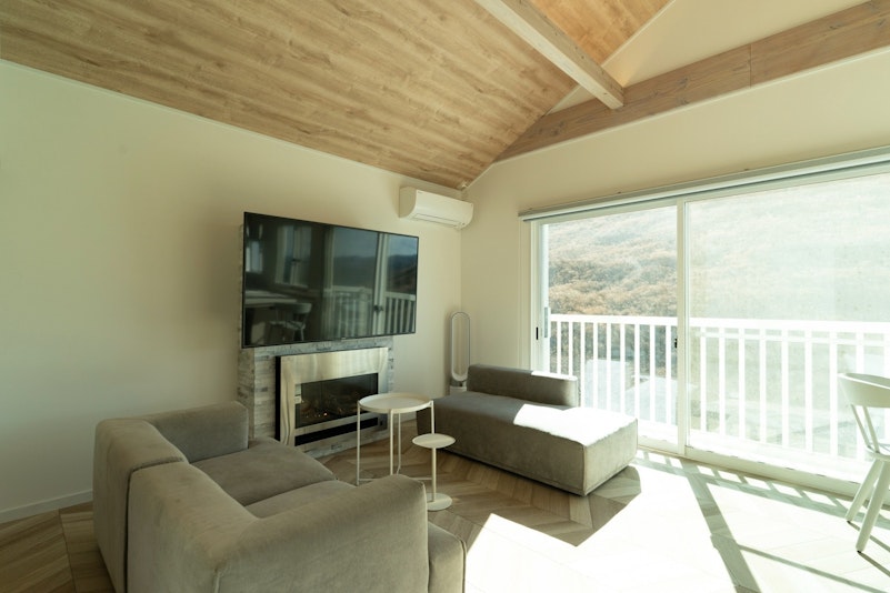 ２Fリビングからも大室山を望むことができます