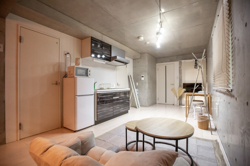 キッチン、リビングルーム