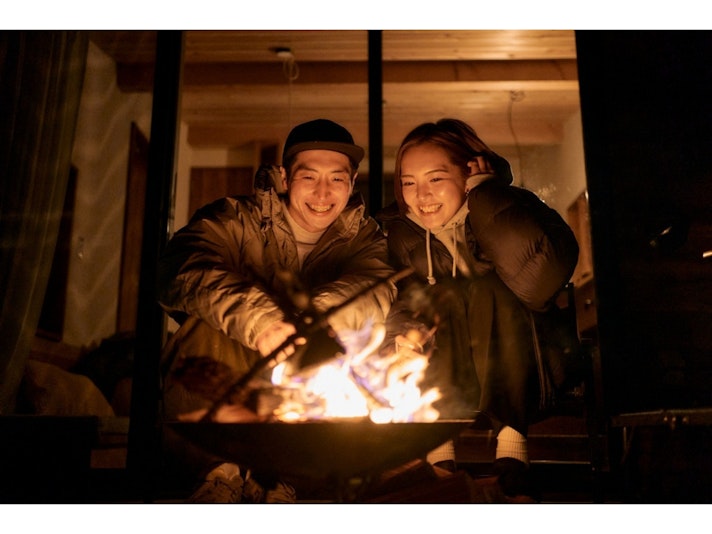 焚き火も可能です。