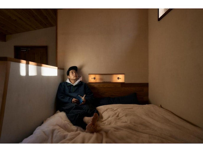 ベッドはダブルサイズです。