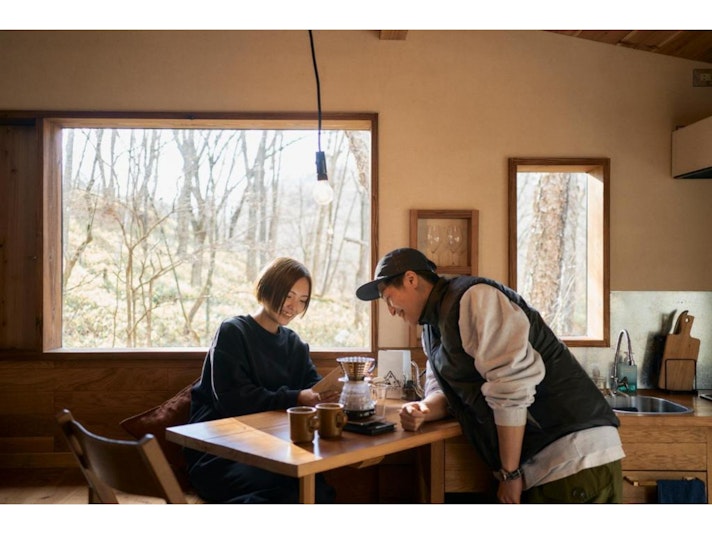 一緒に料理などを楽しめるカウンター