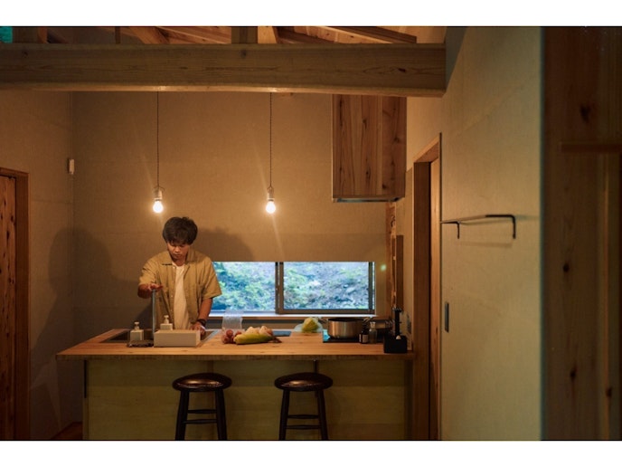 広い対面キッチン