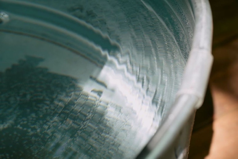 井戸水を引き込んだ水風呂