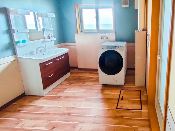 ウォッシュルーム,洗面台,洗濯乾燥機