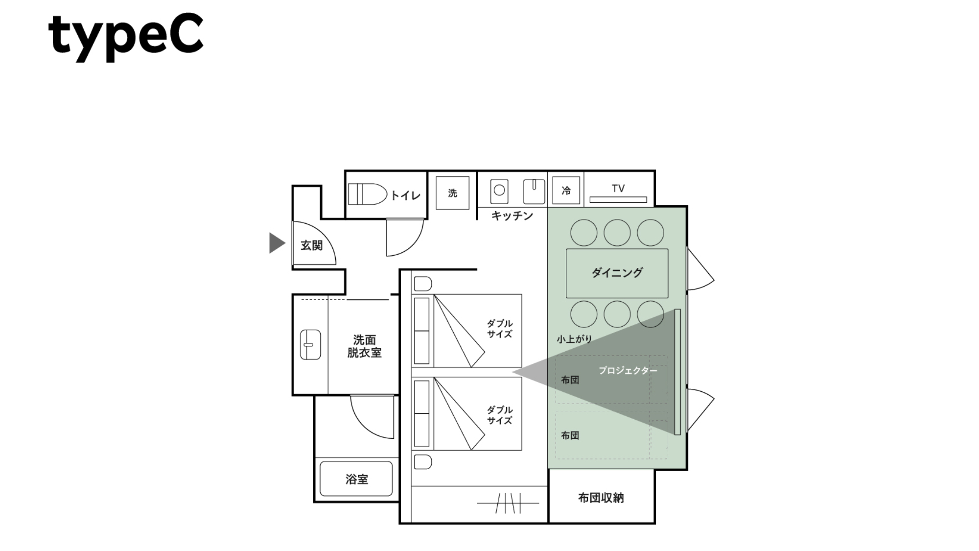 【間取り図】C・Cペットタイプ