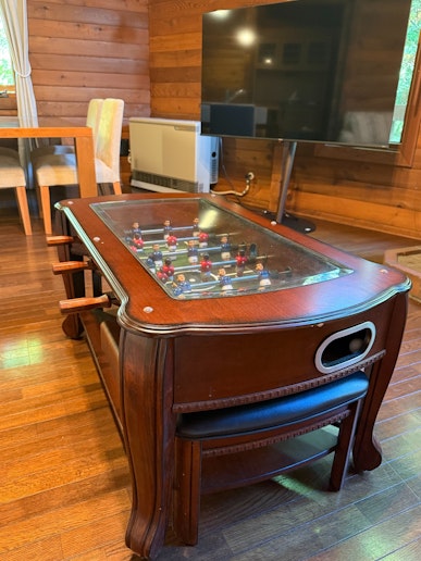 大人も楽しめる、遊び心ある設備