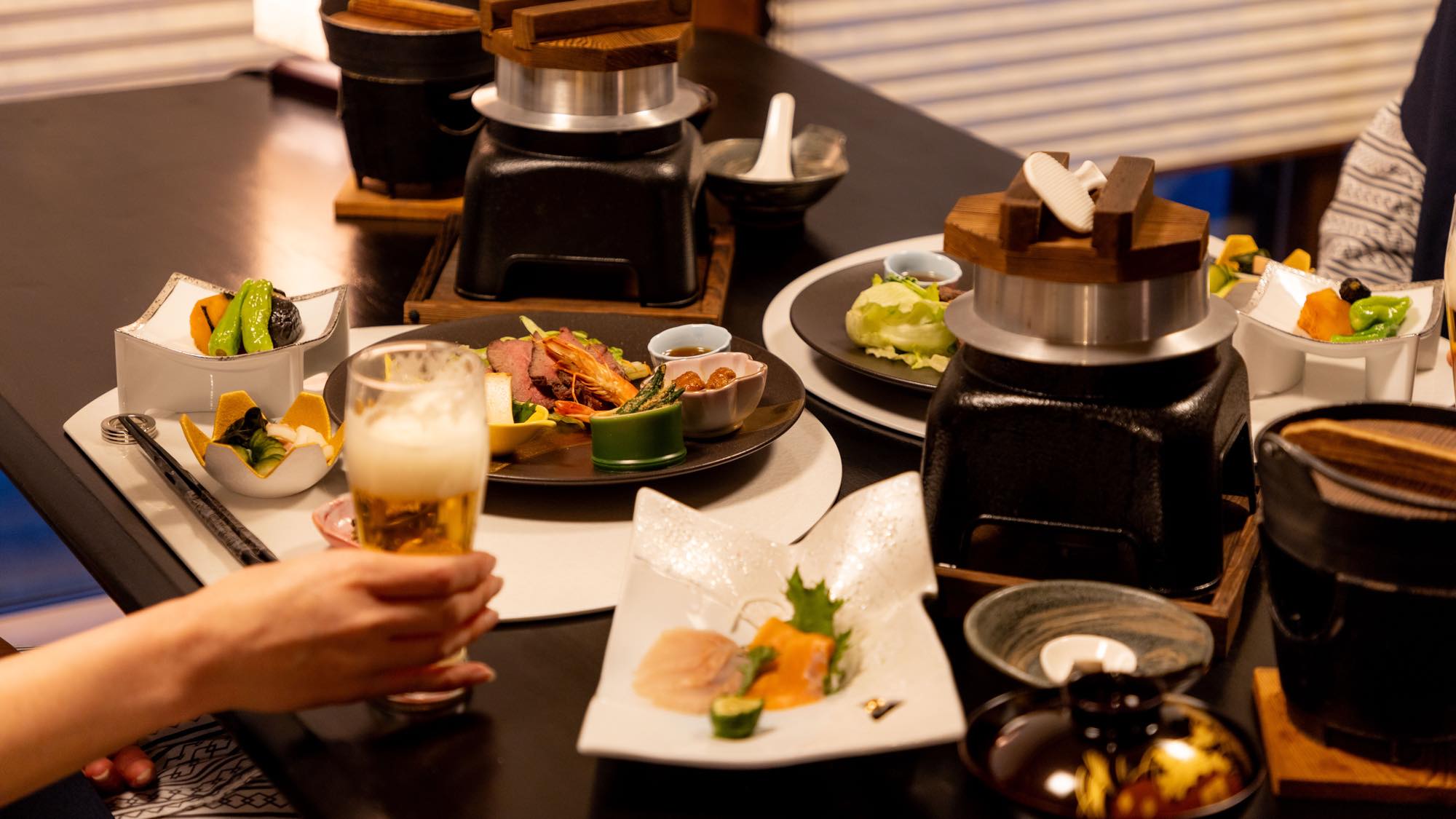 【夕食】《山のごちそうコース》信州の恵みを味わう季節の夕食