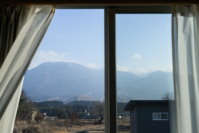 そよ風を感じながら、阿蘇の雄大な景色を。