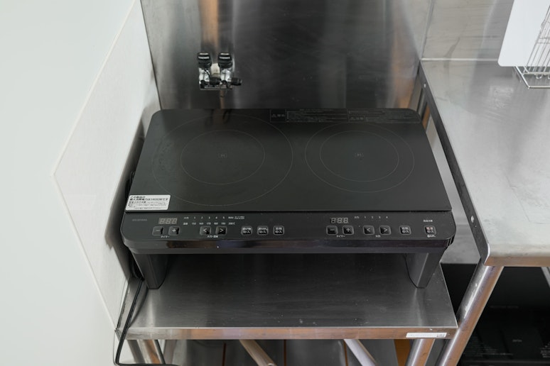 2口のIHヒーターをご用意しています。