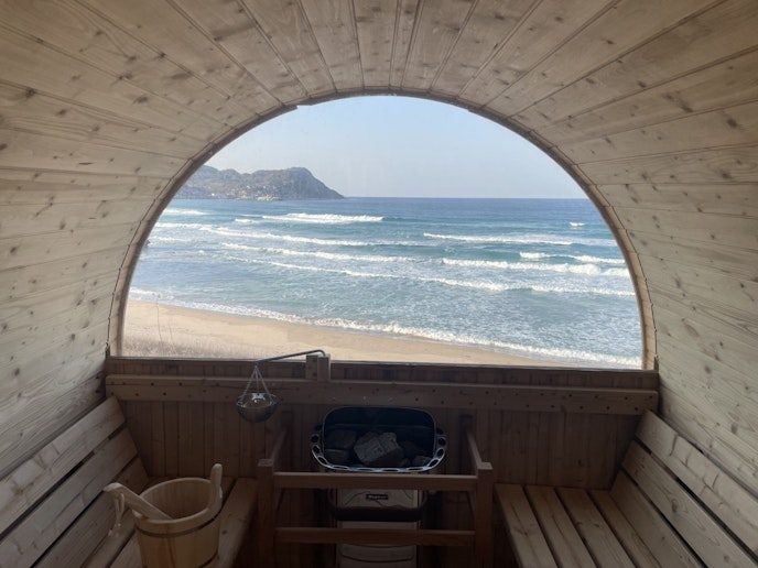 サウナからの眺め！