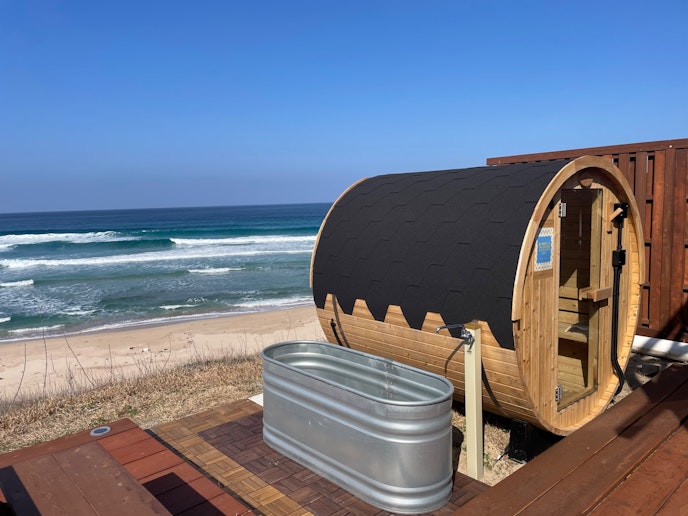 サウナからの景色も最高