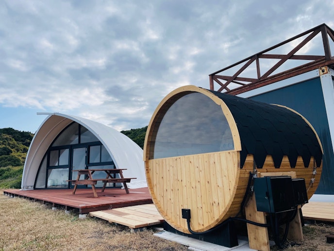 専用サウナからの景色も最高！