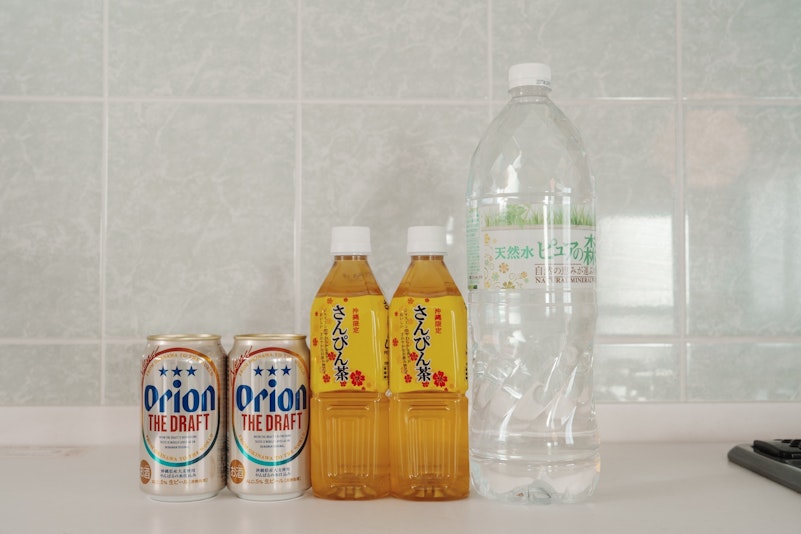 宿泊人数に合わせて冷蔵庫にフリードリンクをご用意。