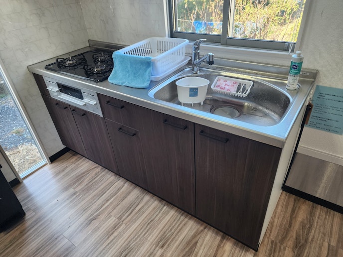 調理器具まで揃ったフルキッチンで、みんなでわいわいクッキングをお楽しみください。